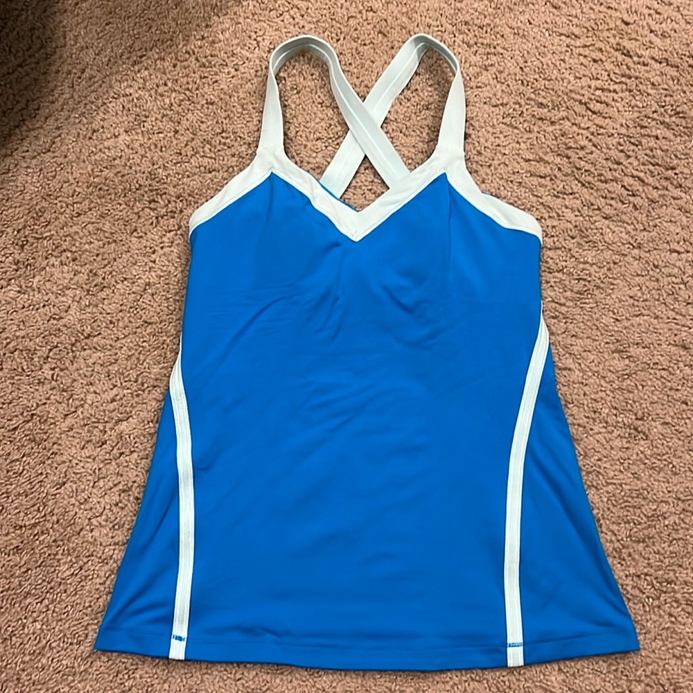 Blue lululemon tank